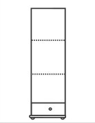 Szafa drewniana I 1D/1S bieliźniarka półki DREWAL mt 20 dz.jpg